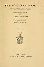 Front cover of The stag cook book by C. Mac Sheridan