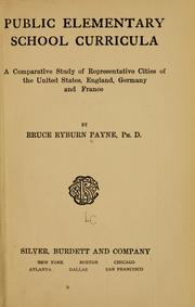Cover of Public elementary school curricula by Bruce Ryburn Payne