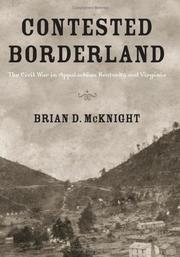 Cover of Contested borderland by Brian Dallas McKnight