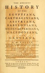 Cover of Histoire ancienne des Égyptiens, des Carthaginois, des Assyriens, des Babyloniens, des Medes, et des Perses, des Macedoniens, des Grecs by Charles Rollin