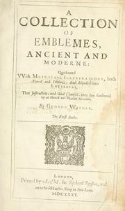 Front cover of A collection of emblemes, ancient and moderne by Wither, George