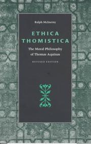 Cover of Ethica Thomistica by Ralph M. McInerny