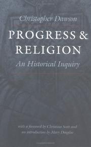 Cover of Progress and religion by Christopher Dawson