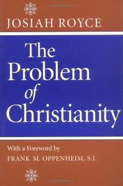 Cover of The problem of Christianity by Josiah Royce