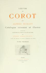 Cover of L' oeuvre de Corot by Alfred Robaut
