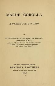 Front cover of Mariæ corolla by Edmund of the Heart of Mary Father