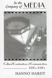 Front cover of In the company of media by Hanno Hardt