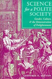 Front cover of Science for a Polite Society by Geoffrey V. Sutton