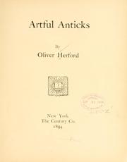 Cover of Artful anticks by Oliver Herford