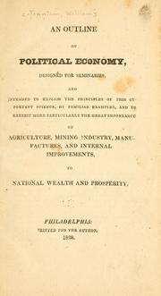 Front cover of An outline of political economy by Jennison, William.