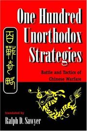 Front cover of One hundred unorthodox strategies by Ralph Sawyer