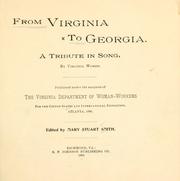 Front cover of From Virginia to Georgia by Mary Stuart Harrison Smith