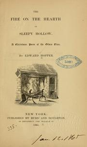 Front cover of The fire on the hearth in Sleepy Hollow by Edward Hopper