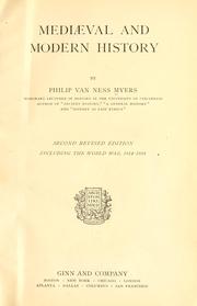 Cover of Mediæval and modern history by P. V. N. Myers