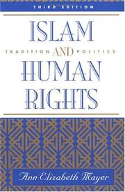 Front cover of Islam and human rights by Mayer, Ann Elizabeth.