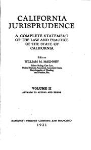 Cover of California Jurisprudence by William Mark McKinney