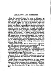 Cover of The elements of chemistry by Ira Remsen