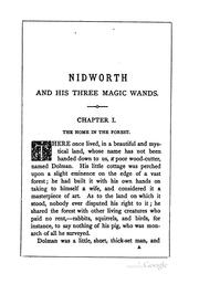 Cover of Nidworth, and his three magic wands by Elizabeth Prentiss