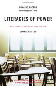 Front cover of Literacies of Power by Donaldo Macedo