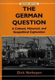 Cover of The German question by Dirk Verheyen
