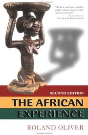 Cover of The African experience by Roland Oliver