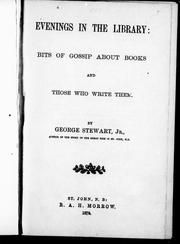 Front cover of Evenings in the library by Stewart, George