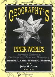 Front cover of Geography's inner worlds by Ronald F. Abler