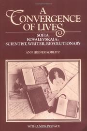 Front cover of A convergence of lives by Ann Hibner Koblitz