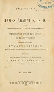 Front cover of The works of James Arminius by Jacobus Arminius