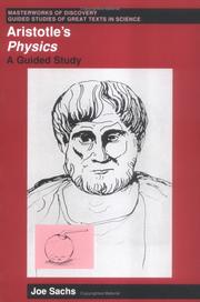 Front cover of Aristotle's physics by Joe Sachs