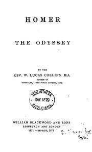 Front cover of Homer by W. Lucas Collins