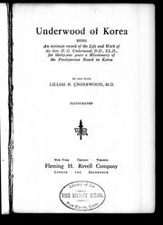 Front cover of Underwood of Korea by Lillias H. Underwood