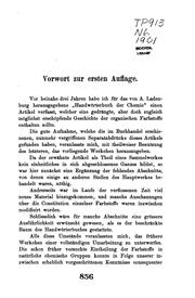 Front cover of Chemie der organischen Farbstoffe by Rudolf Nietzki
