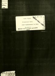 Front cover of Park plaza financial data. (2nd submission to dca) by Boston Redevelopment Authority