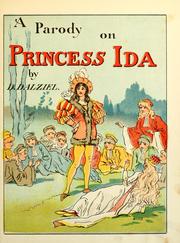 Cover of A parody on Princess Ida by D. Dalziel