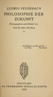 Cover of Philosophie der Zukunft by Ludwig Feuerbach
