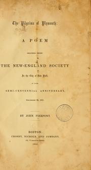 Front cover of The Pilgrims of Plymouth by Pierpont, John