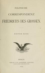Front cover of Briefe Friedrichs des Grossen by Friedrich II, King of Prussia