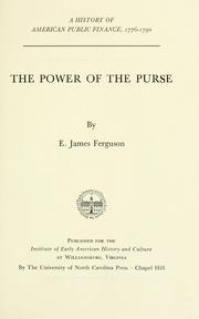 Front cover of The power of the purse by E. James Ferguson