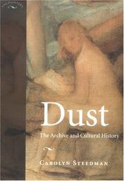 Cover of Dust by Carolyn Steedman