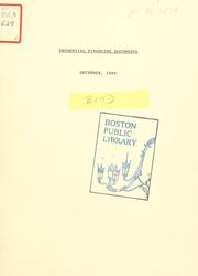 Cover of Prudential financing documents by Boston Redevelopment Authority