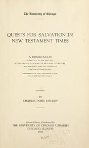 Front cover of Quests for salvation in New Testament times by Charles James Ritchey