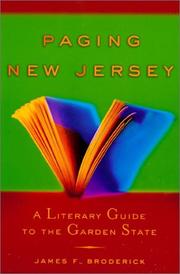 Cover of Paging New Jersey by James F. Broderick
