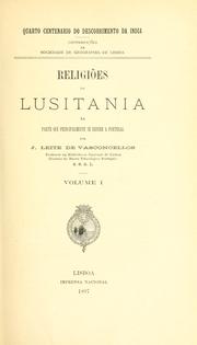 Cover of Religiões da Lusitania na parte que principalmente se refere a Portugal by J. Leite de Vasconcellos
