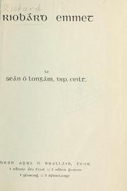 Cover of Riobárd Emmet by Seán Ó Longáin