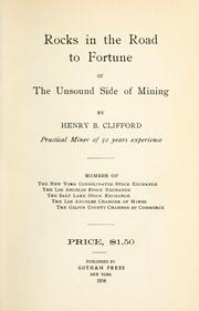 Front cover of Rocks in the road to fortune by Henry B. Clifford