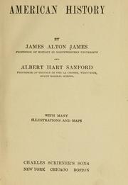 Front cover of American history by James Alton James