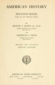 Front cover of American history .. by Arthur Cecil Perry