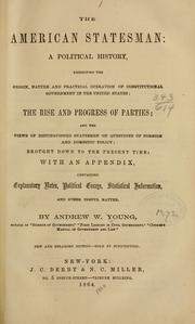 Cover of The American statesman by Young, Andrew W.