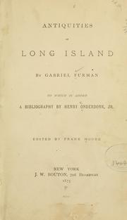 Front cover of Antiquities of Long Island by Gabriel Furman